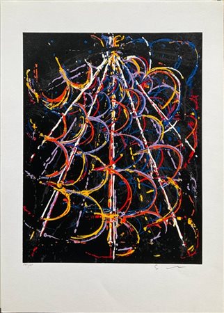 Mario Schifano "Senza titolo" 
serigrafia a colori
cm 70x50
firmata e numerata 1