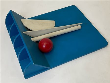 Lucio Del Pezzo "Mensola" 1970
scultura multiplo in legno
cm 31x24x7
Firmata, da