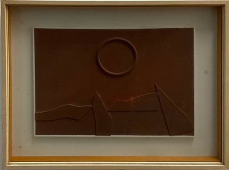 Sergio Dangelo "Envie de DESERT" 
collage e tecnica mista su masonite
cm 30x41,7