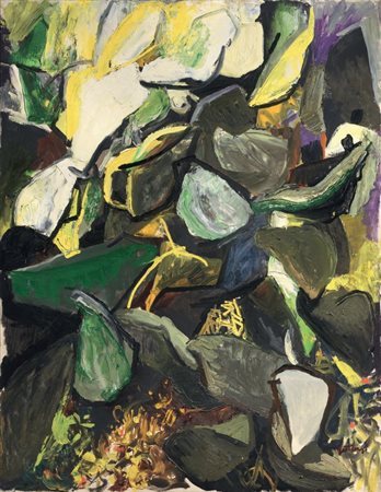 Renato Guttuso Bagheria (Pa) 1912 - Roma 1987 Fichidindia (Cactus in giallo),...
