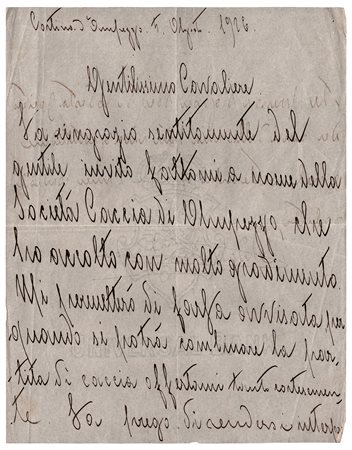 Adalberto di Savoia-Genova (Torino 1898 - ivi 1982), Società Caccia di Ampezzo