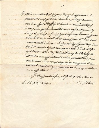 Carlo Alberto di Savoia - Carignano (Torino 1798 - Oporto 1849), Carlo Maffei di Boglio primo scudiero di Carlo Alberto di Savoia, opposizione alla promozione