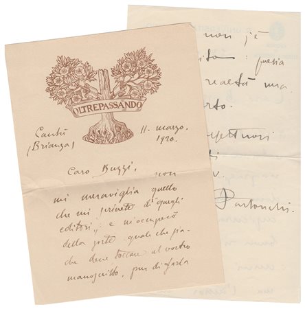 Francesco Pastonchi (Riva Ligure 1874 - Torino 1953), Paolo Buzzi