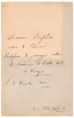 Domenico Bresolin (Padova 1813 - Venezia 1900), Paseaggismo veneto - Accademia di Belle Arti di Venezia