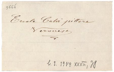 Ercole Calvi (Verona 1824 - ivi 1900), Pittura di paesaggio