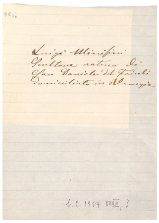 Luigi Minisini (San Daniele del Friuli 1816 - Ronchi di campanile 1901), Scultura