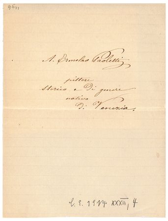 Antonio Ermolao Paoletti (Venezia 1834 - ivi 1912), Pittura veneta