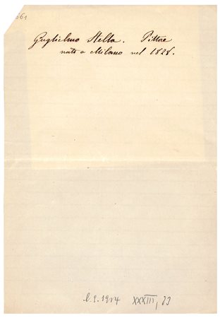 Guglielmo Stella (Milano 1828 - Venezia 1894), Pittura