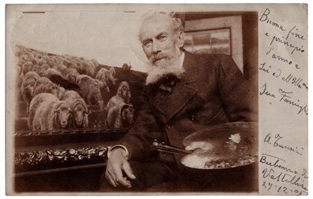 Alfredo Tansini (Piacenza 1872 - ivi 1918), Talamona - auguri di buon anno