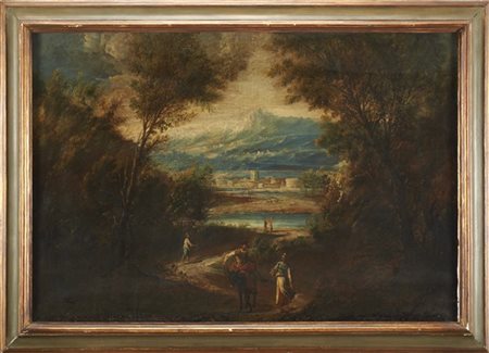 Scuola dell'Italia settentrionale del secolo XVIII


"Paesaggio con figure
"
Ol