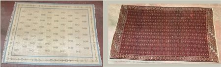 Lotto composto da due tappeti di manifatture differenti : un tappeto Djiadjim (