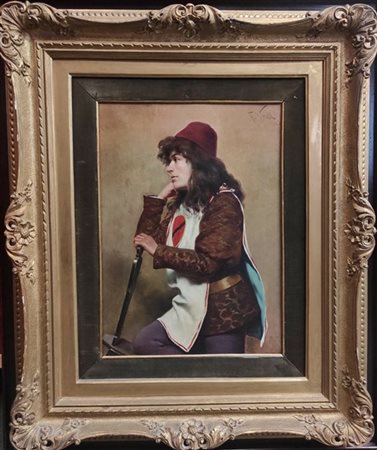 Ignoto del secolo XIX

"Giovane in veste di maniscalco" 
olio su tela (cm 47x36
