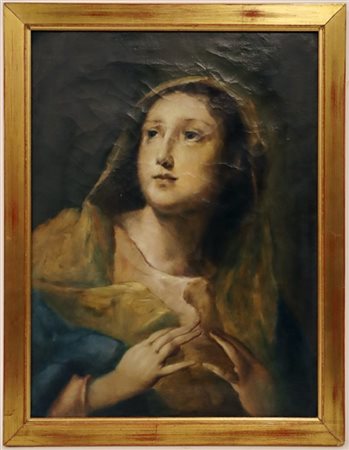 Ignoto del secolo XIX

"Maria in preghiera"
Olio su tela, cm 40x25
In cornice