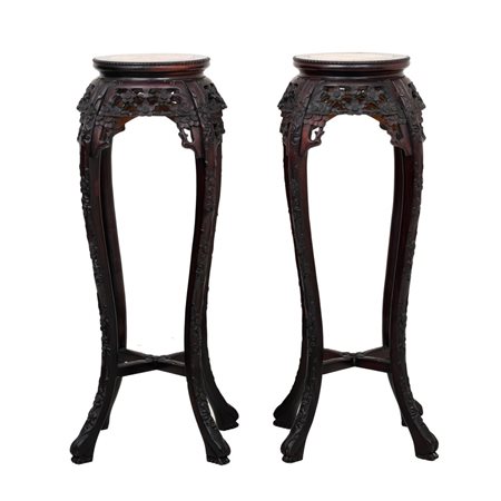 MANIFATTURA ORIENTALE DEI PRIMI DEL '900, Coppia di cantoni