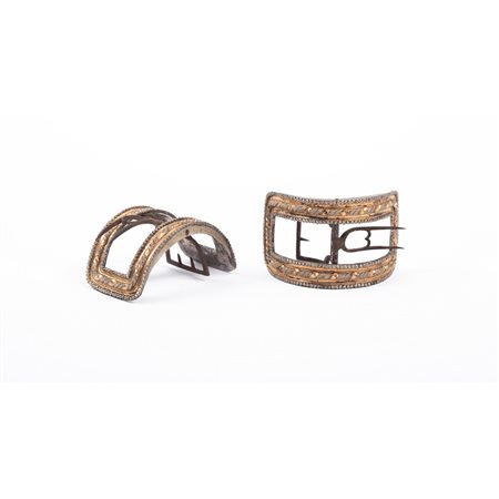 MANIFATTURA SICILIANA DEL XIX SECOLO, Due fibbie