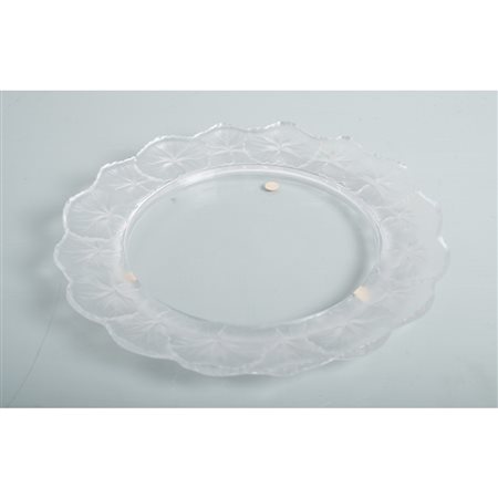 LALIQUE, Piatto in cristallo