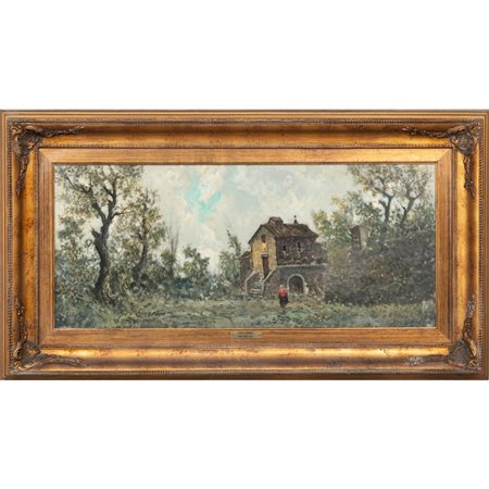 GIOVANNI MORENO, Olio su tavoletta