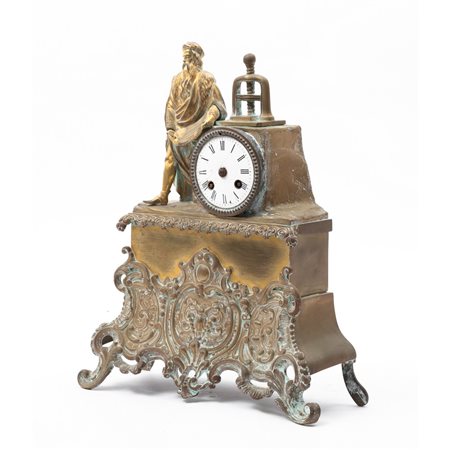 MANIFATTURA FRANCESE DEL XIX SECOLO, Pendola da tavolo