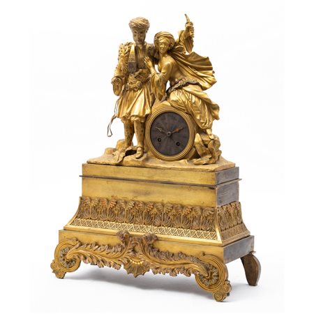 MANIFATTURA FRANCESE DEL XIX SECOLO, Orologio in bronzo