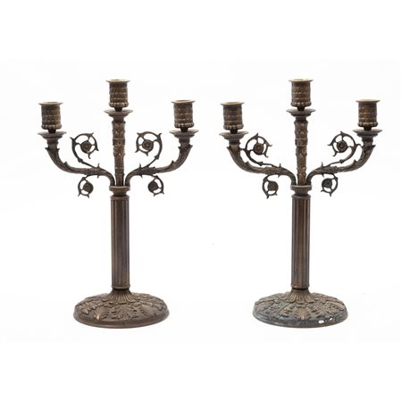 COPPIA CANDELABRI