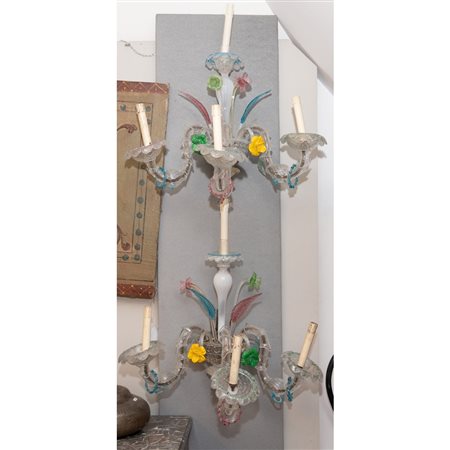 MANIFATTURA ITALIANA DEI PRIMI DEL '900, Coppia di applique