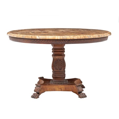 TAVOLO tondo stile Impero