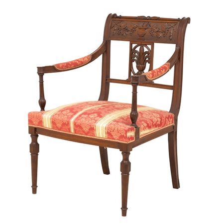 MANIFATTURA ITALIANA DEL XIX SECOLO, Poltrona direttorio