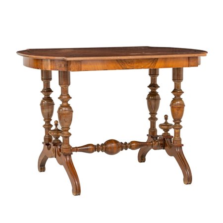 MANIFATTURA OLANDESE DEL XIX SECOLO, Tavolo da centro