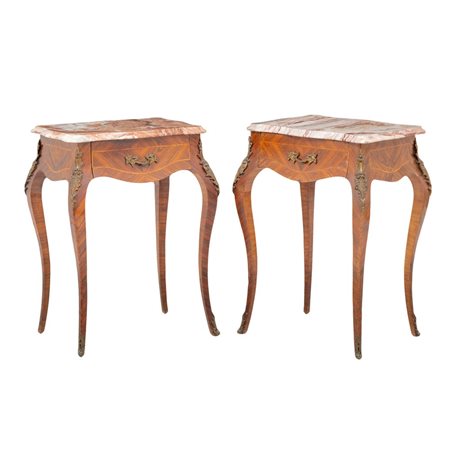 MANIFATTURA SICILIANA DEI PRIMI DEL '900, Coppia tavolini