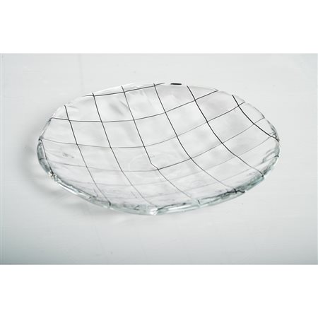 MAESTRI MURANESI, Piatto circolare in vetro