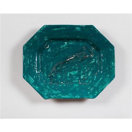 SANTO STEFANO, Piatto ottagonale in ceramica