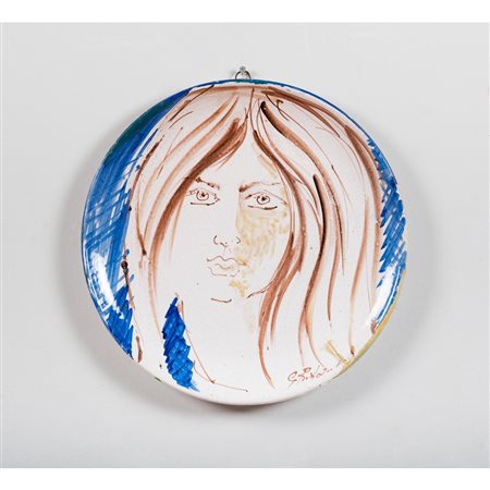 SANTO STEFANO, Piatto circolare in ceramica