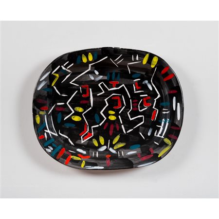 MARCO FIORAMANTI, Piatto ovale in ceramica