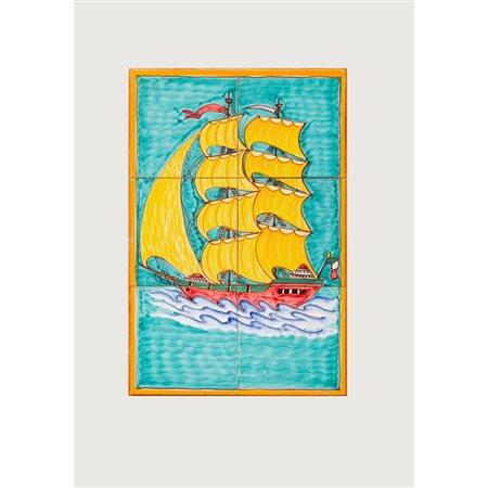 PRODUZIONE ITALIANA 1970 ca., Pannello in ceramica