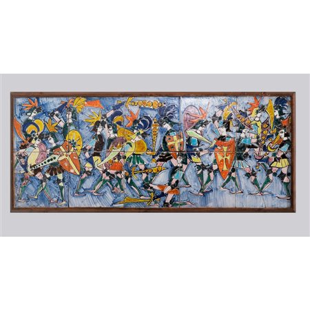 CERAMICHE CASCIO, Pannello in maiolica