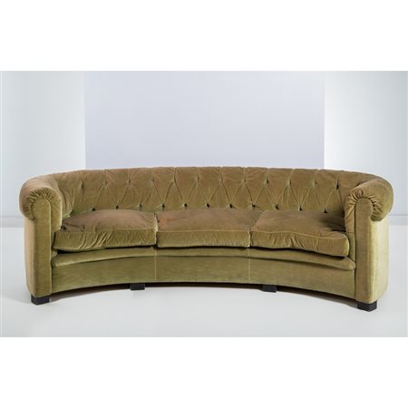 PRODUZIONE ARTIGIANALE ITALIANA 1950 ca., Grande divano