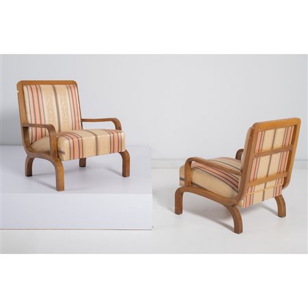 PRODUZIONE ITALIANA 1930 ca., Coppia di poltrone Art Decò
