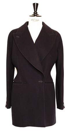 Claude Montana DB JACKET Description: Black wool double breasted jacket....