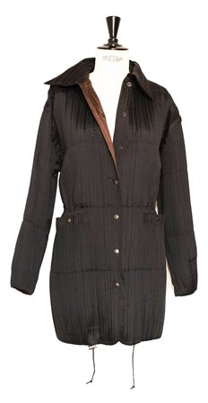 Issey Miyake PARKA PLISSET Description: Black parka in technical polyester...