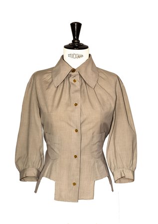 Vivienne Westwood Red Label VOILE PEASANT SHIRT Description: Sand-colored...