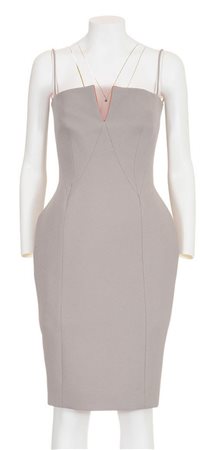 Jil Sander By Raf Simons STRUCTURED ANATOMICAL SPAGHETTI DRESS Description:...