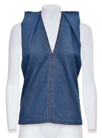 Maison Martin Margiela DENIM SLEEVELESS TOP Description: Denim sleeveless top...