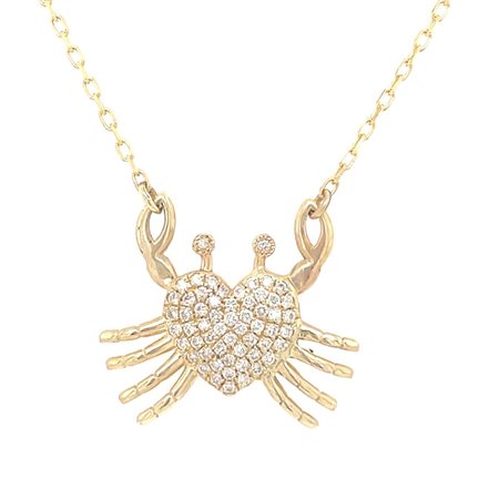 GIROCOLLO IN ORO GIALLO CON SEGNO ZODIACALE CANCRO - HM20202