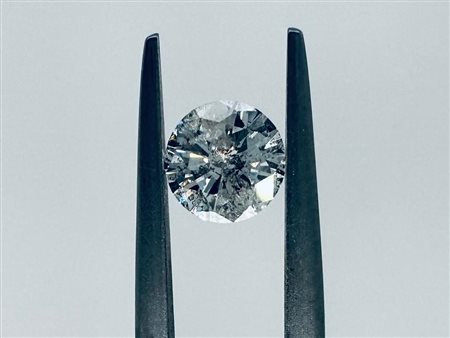 DIAMANTE 0,7 CARATI COLORE H - PUREZZA I2 - TAGLIO BRILLANTE - CERTIFICATO ID...