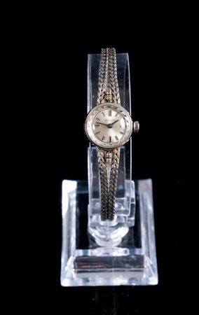 OROLOGIO DA POLSO IN ORO BIANCO Orologio per signora in oro bianco 18K. Cassa...
