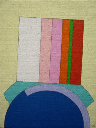 Carmi Eugenio "piccola utopia" acrilico su juta cm 30 x 40 anno 2007 firma e...