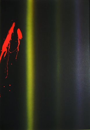 Finzi Ennio " luce-contro " olio su tela cm 70 x 100 anno 2004 firmato,...