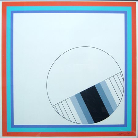 Carmi Eugenio " Geometrie " Litografia cm 50 x 50 ANNO:1976 Firmata e datata...