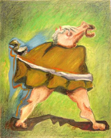 Tavernari Ernesto " Legami " Olio su tela cm 40 x 50 firma in basso a...