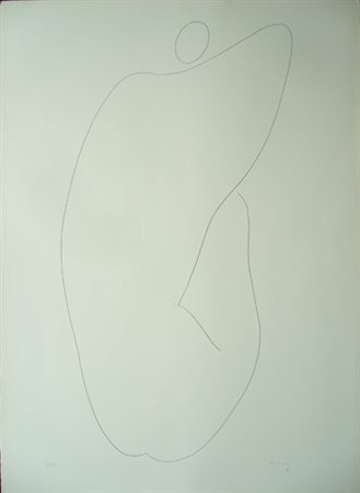 Viani Alberto " Nudo di schiena " Litografia cm 50 x 70 ANNO:1978 Firmata in...